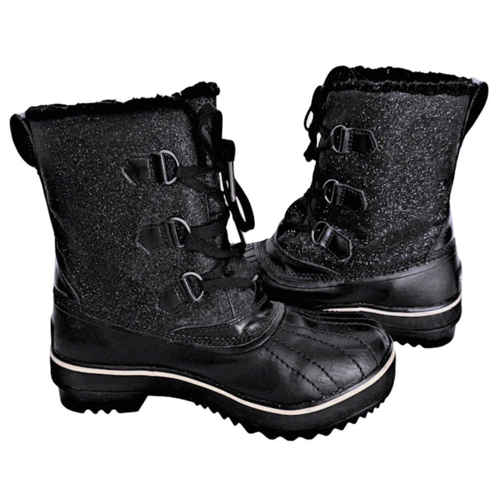 SOREL Tivoli Black Glitter Ladies Winter Boots Size US 10 / EU 41